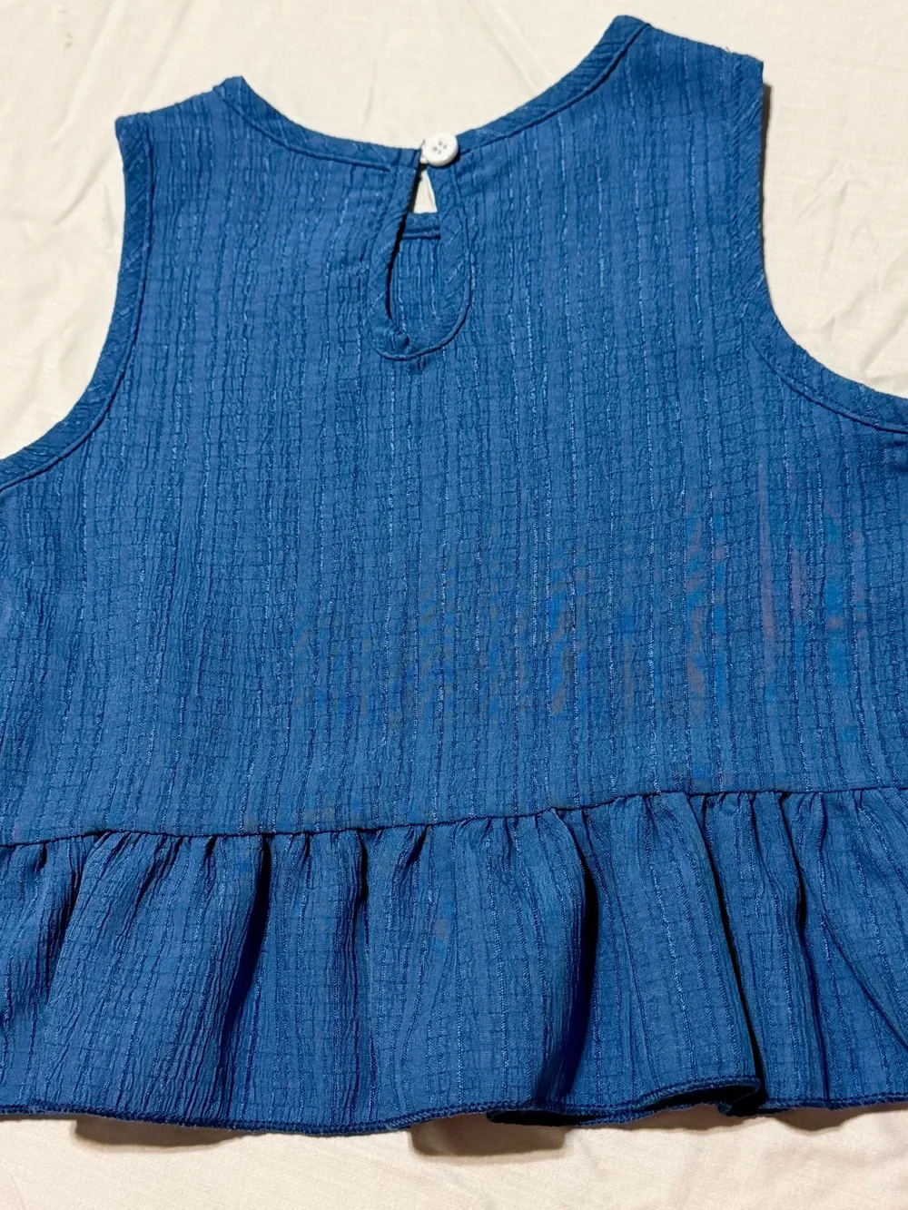 NWOT- girls blue short set